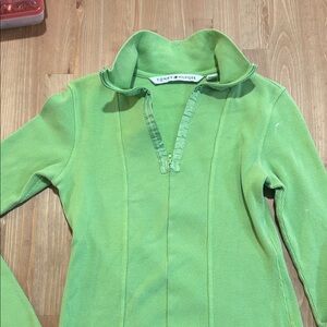 Tommy Hilfiger Bright Green Half-Zip Pullover